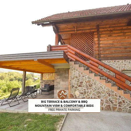 Wooden Baznik With Hot Tub Feriehus *