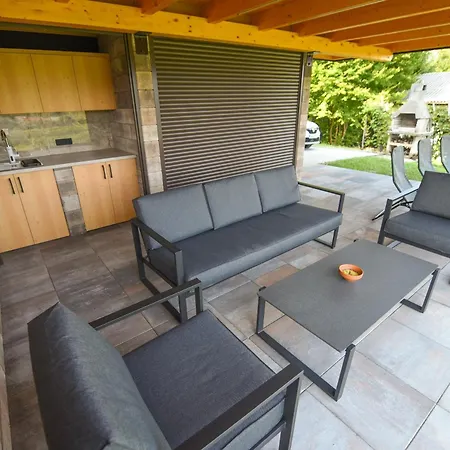 Wooden Baznik With Hot Tub Feriehus *