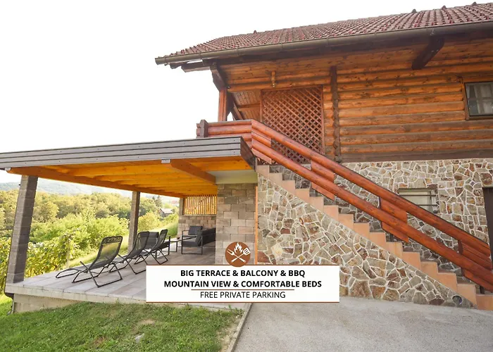 Wooden Baznik With Hot Tub Ferienhaus *