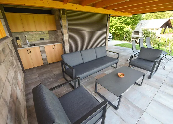 Wooden Baznik With Hot Tub Prázdninový dům *