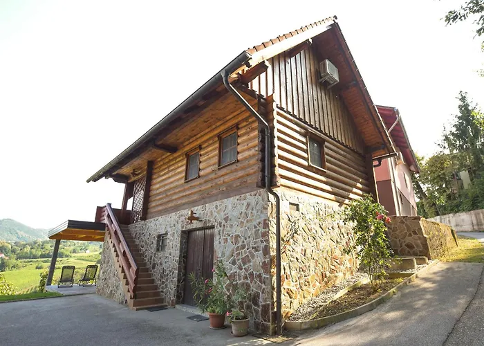 Wooden Baznik With Hot Tub Ferienhaus *