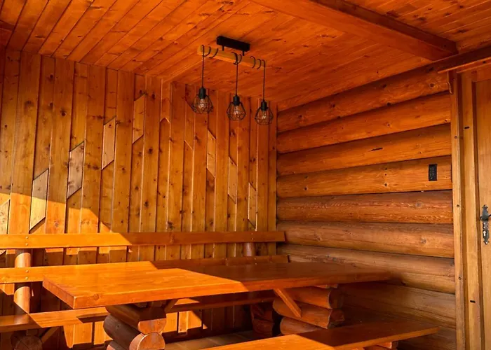 Wooden Baznik With Hot Tub